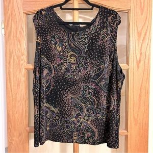 VIKKI VI Sleeveless Paisley Blouse